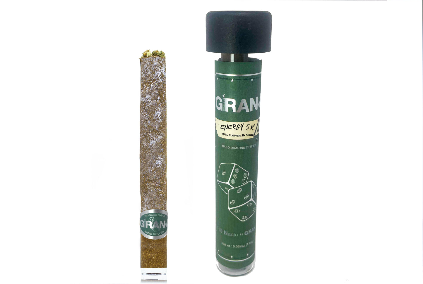 GIRAN X El Blunto THCA HEMP - ENERGY 5K Diamond Infused 2g Indica