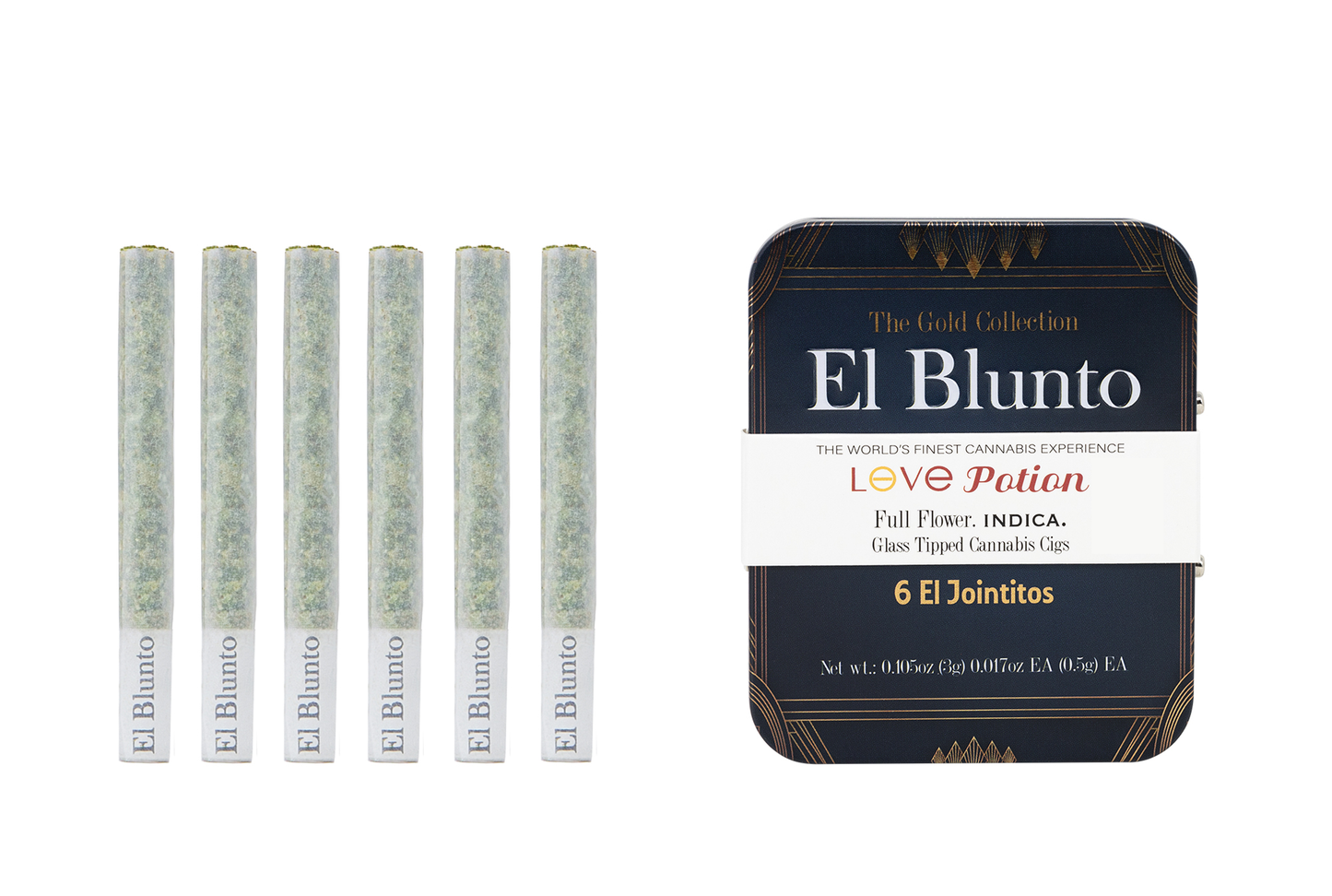 El Jointito THCA HEMP 6pk - Love Potion (6 x 0.5g) Indica