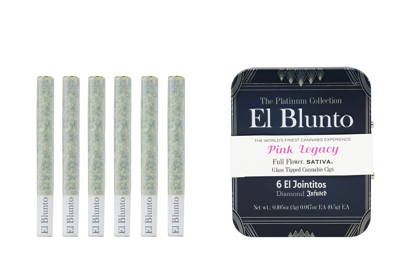 El Jointito THCA HEMP 6pk - Pink Legacy Diamond Infused (6 x 0.5g) Sativa
