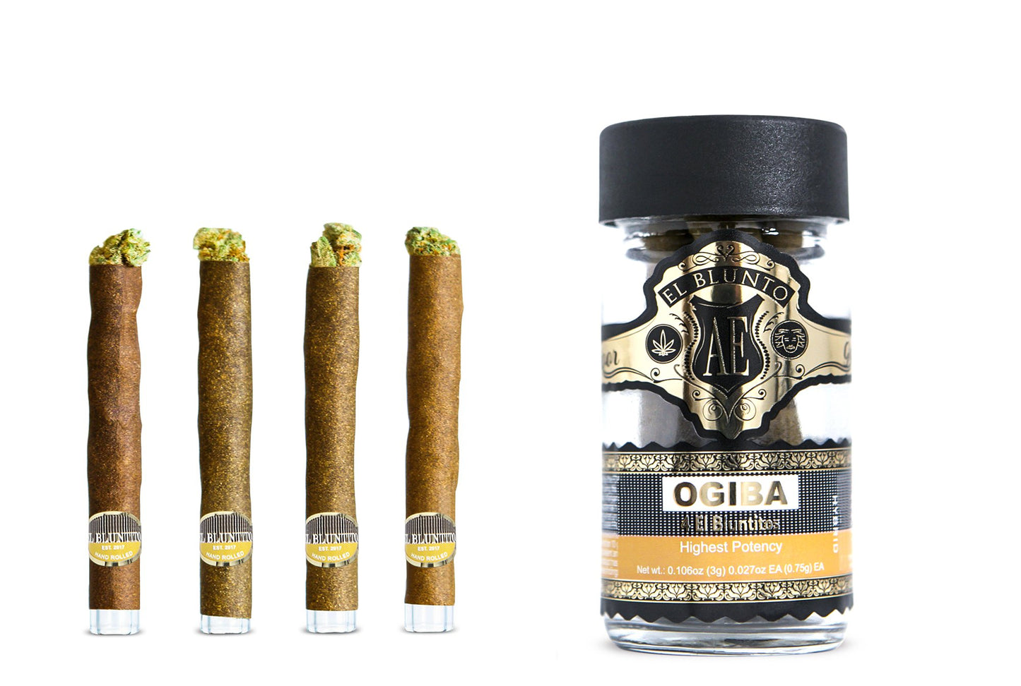 El Bluntito THCA HEMP 4pk - OGIBA (4 x .75g) Hybrid