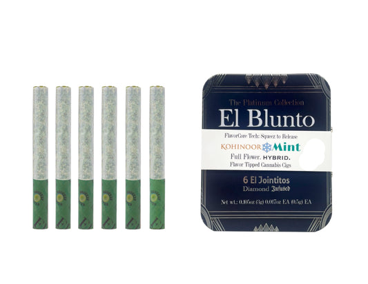El Jointito FlavorCore™ THCA HEMP 6pk - Kohinoor Ice Mint Diamond Infused (6 x 0.5g) Hybrid