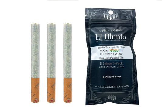 El Jointo FlavorCore™ THCA HEMP 3pk - 102 Carat Mango Ice Diamond Infused (3 x .6g) Sativa